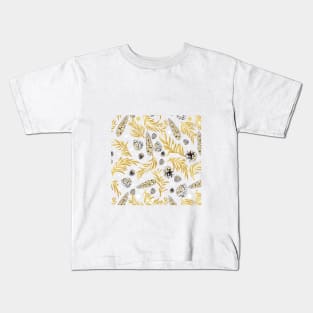 #Christmas #Pattern #Pine #Snow 5 Kids T-Shirt